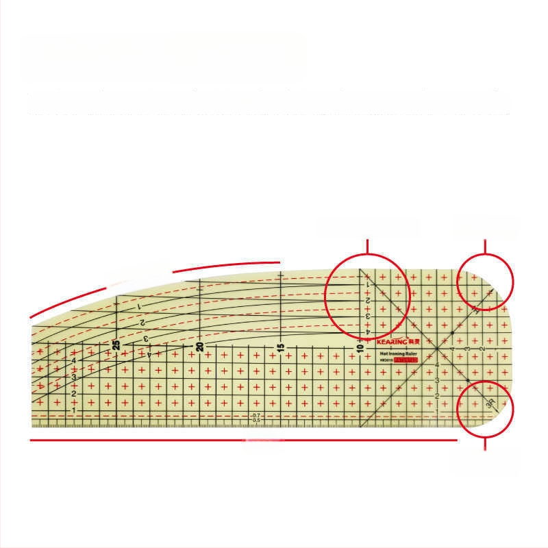 Kolding sentimeetriline joonlaud — plastikkorpus, kohandatav trükk, pakend 1/12/240