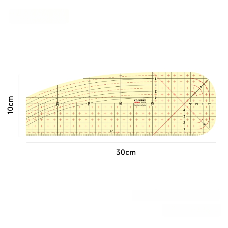 Kolding sentimeetriline joonlaud — plastikkorpus, kohandatav trükk, pakend 1/12/240