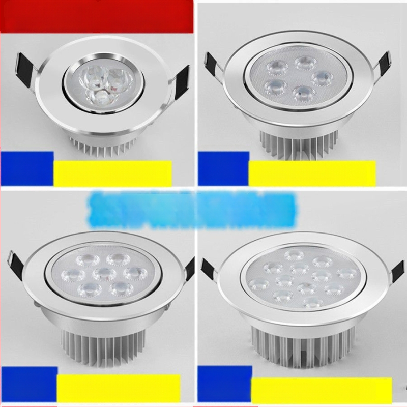 LED laevalgus, sisseehitatud downlight, reguleeritav nurk, võimsus 3W/5W/7W/12W, pinge 110–240V, CRI ≥95