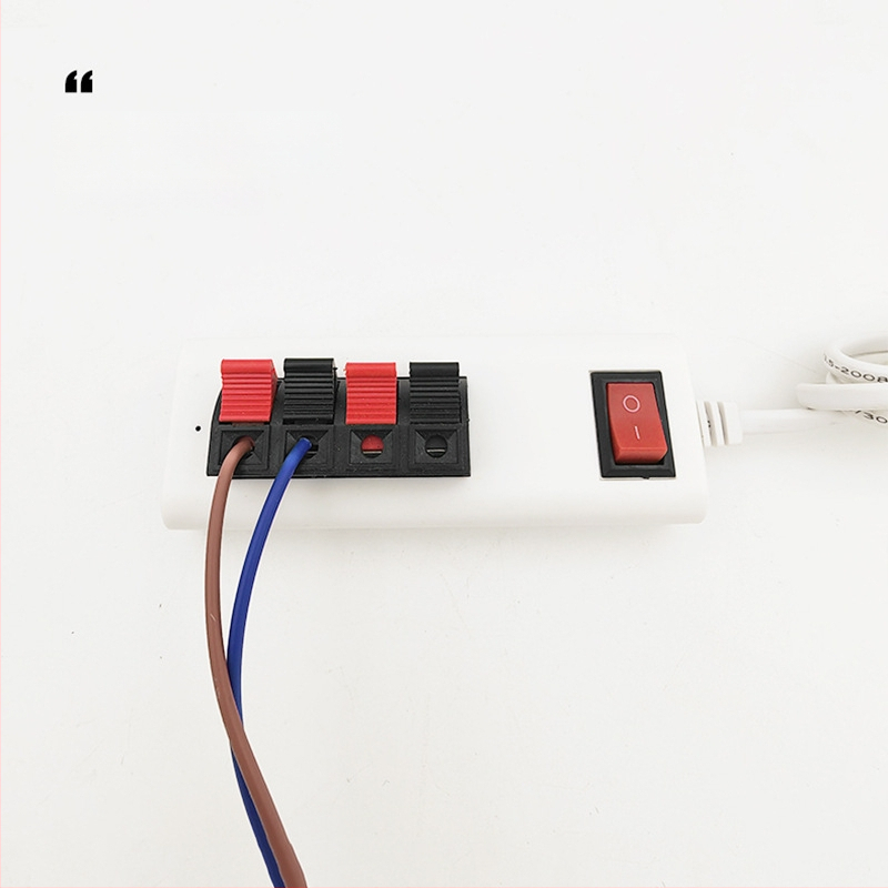 LED testavimo klipsas lempoms ir downlight'ams – 10A, 200W, 110-240V, 100g, korpusas: plastikas + varinis laidinys