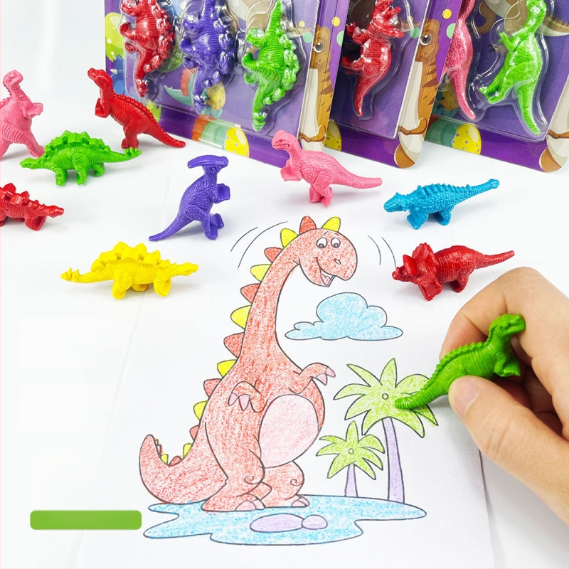 Plastvormidega krayonide värvimise komplekt — mudel XH-040, ümmargune pliiats, Styling Crayon seeria, korpus paberist