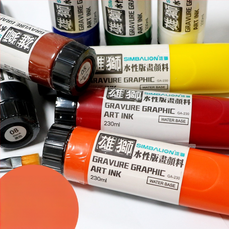 Deli puidugraafika trükitarvikud 230 ml veepõhine tint algajatele