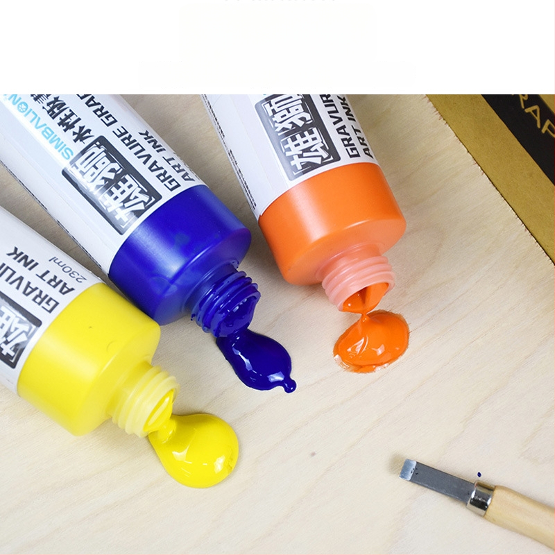 Deli puidugraafika trükitarvikud 230 ml veepõhine tint algajatele