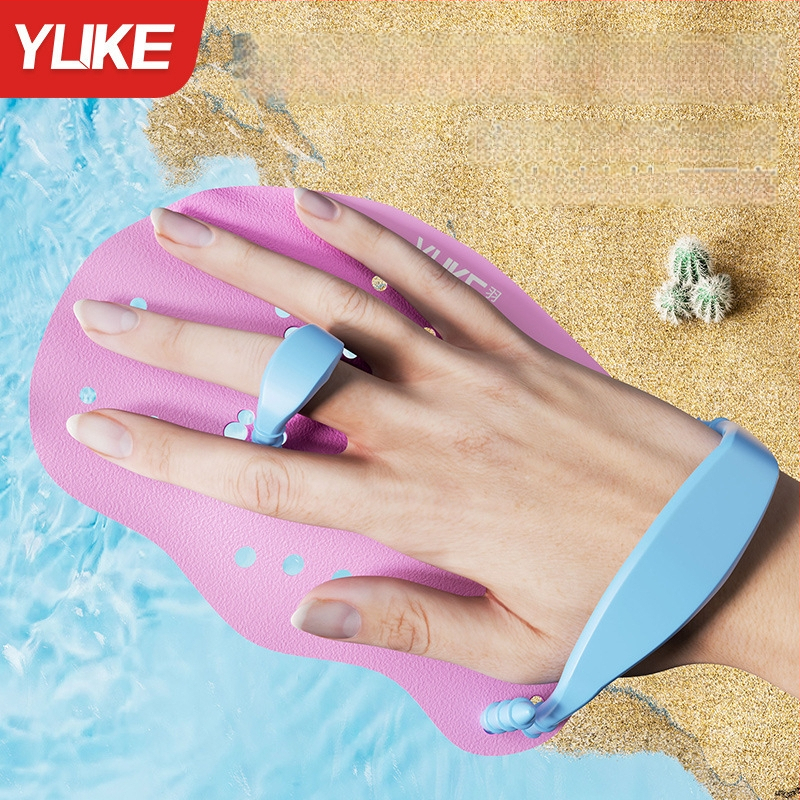 Ujumise käeplaat täiskasvanutele – silikoonist peopesaplaat, PP-korpus, kaubamärk Yuke