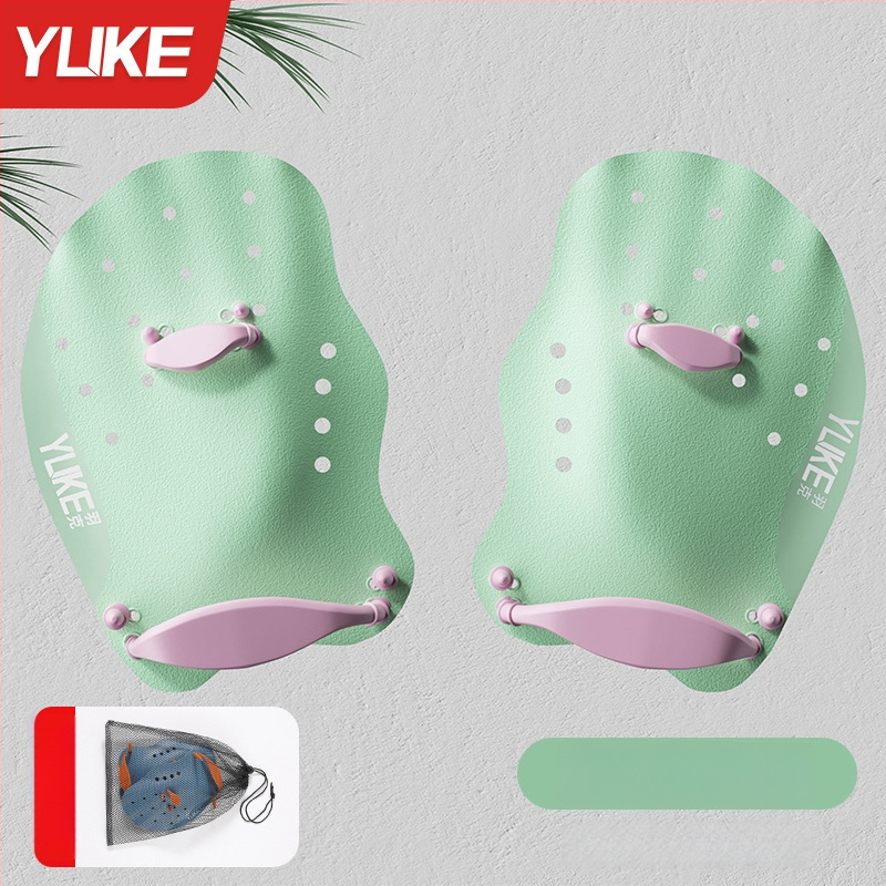 Ujumise käeplaat täiskasvanutele – silikoonist peopesaplaat, PP-korpus, kaubamärk Yuke