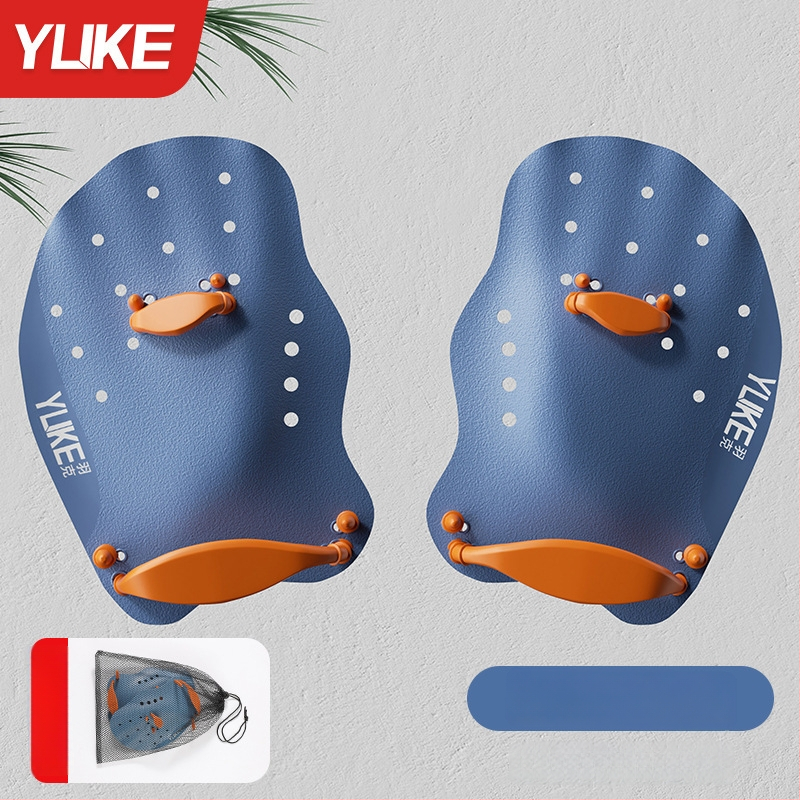 Ujumise käeplaat täiskasvanutele – silikoonist peopesaplaat, PP-korpus, kaubamärk Yuke