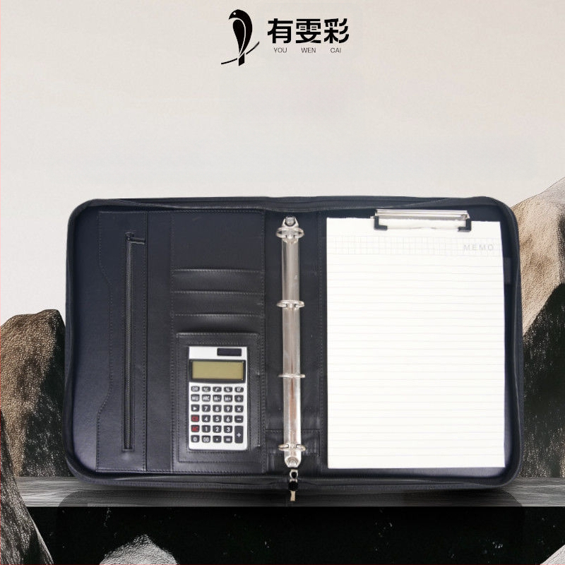 Odinė A4 byla su užtrauktuku ir vienu tvirtu klipu, Modelis: A4 folder, Plokštės storis 1,5 cm, Nugaros plotis 1,5 cm