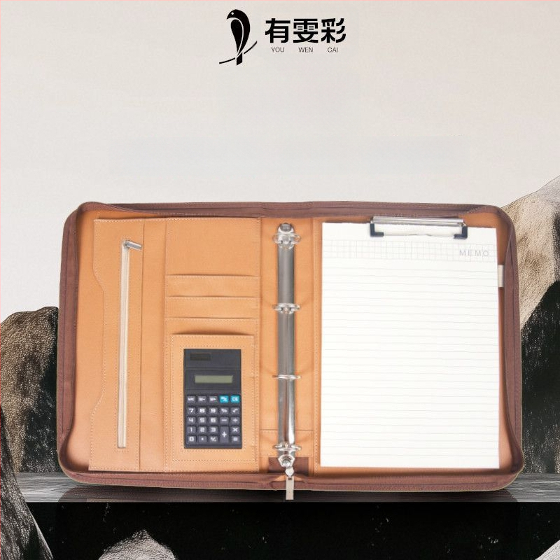 Odinė A4 byla su užtrauktuku ir vienu tvirtu klipu, Modelis: A4 folder, Plokštės storis 1,5 cm, Nugaros plotis 1,5 cm