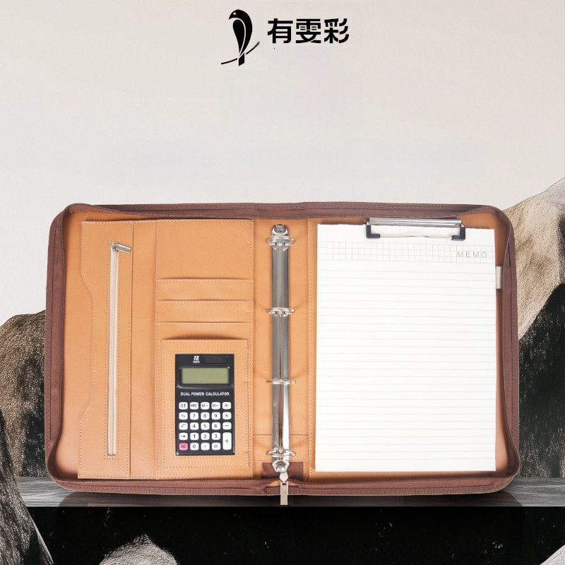 Odinė A4 byla su užtrauktuku ir vienu tvirtu klipu, Modelis: A4 folder, Plokštės storis 1,5 cm, Nugaros plotis 1,5 cm