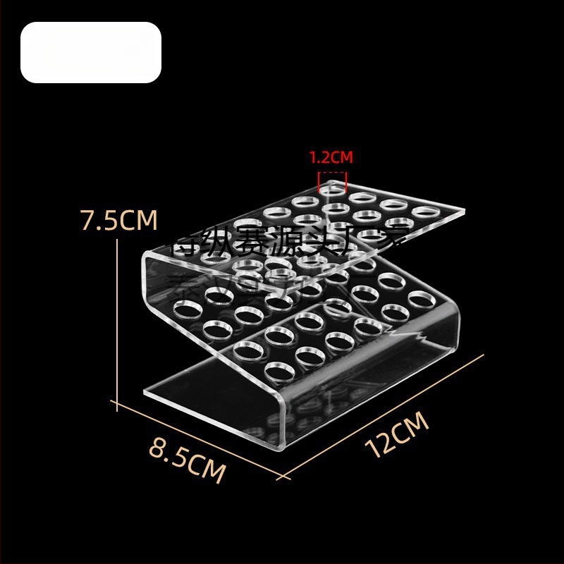 Akrilo plaukų segtukų parodos laikiklis, daugiasluoksnis laiptinės dizainas, biuro prekių parduotuvei