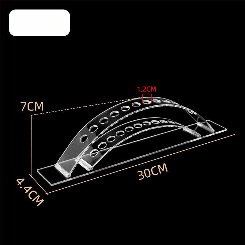 Akrilo plaukų segtukų parodos laikiklis, daugiasluoksnis laiptinės dizainas, biuro prekių parduotuvei