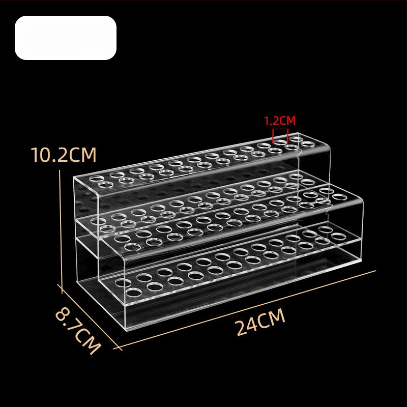 Akrilo plaukų segtukų parodos laikiklis, daugiasluoksnis laiptinės dizainas, biuro prekių parduotuvei