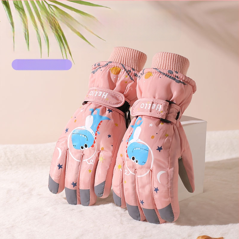 T-BAGWELL vaikų slidinėjimo pirštinės, šilta, medžiaga Chunya Spinning, amžius 7–14