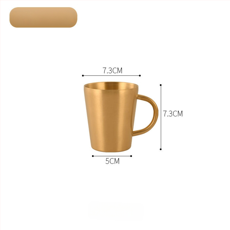 Dvigubo sienelių nerūdijančio plieno puodelis su rankena — didelė talpa, tinkama alui, pienui ir vandeniui, su individualiu logotipu