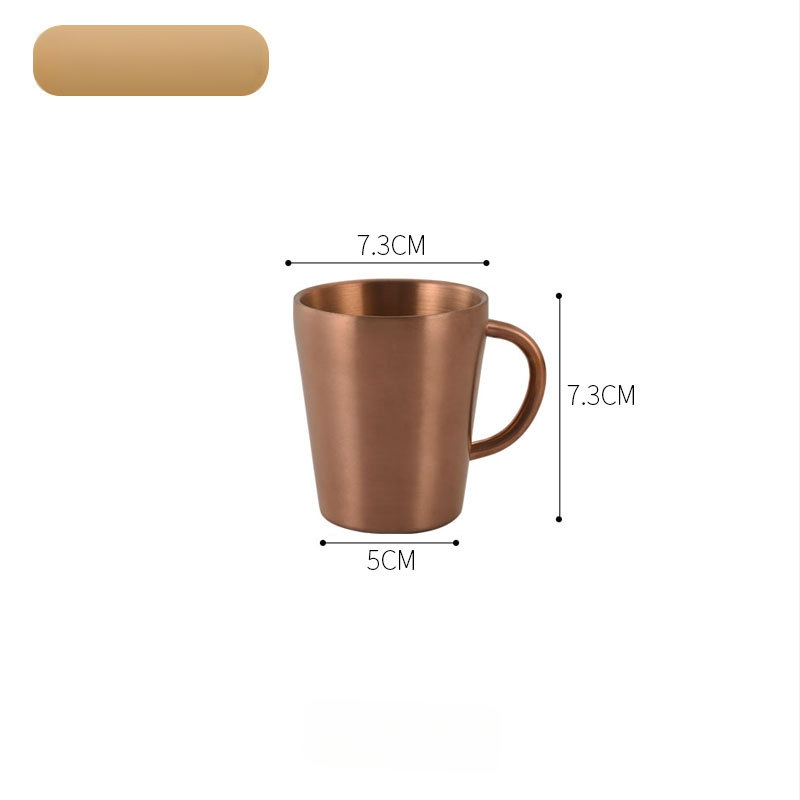 Dvigubo sienelių nerūdijančio plieno puodelis su rankena — didelė talpa, tinkama alui, pienui ir vandeniui, su individualiu logotipu