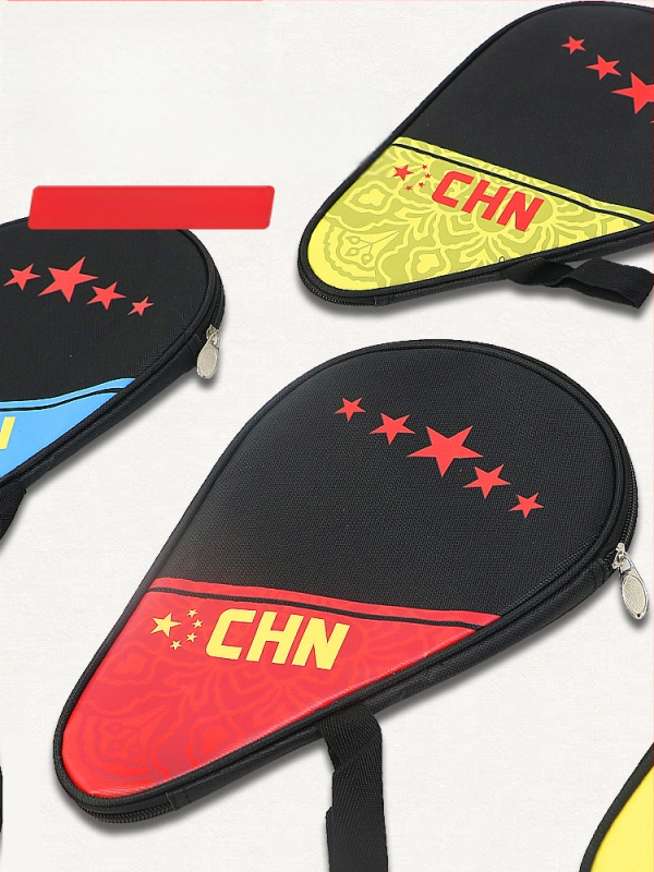 Kūgio formos stalo teniso raketės krepšys, iš Oxford audinio, su logotipo personalizavimo galimybe, tinkamas stalo tenisui ir plunksniniam tenisui