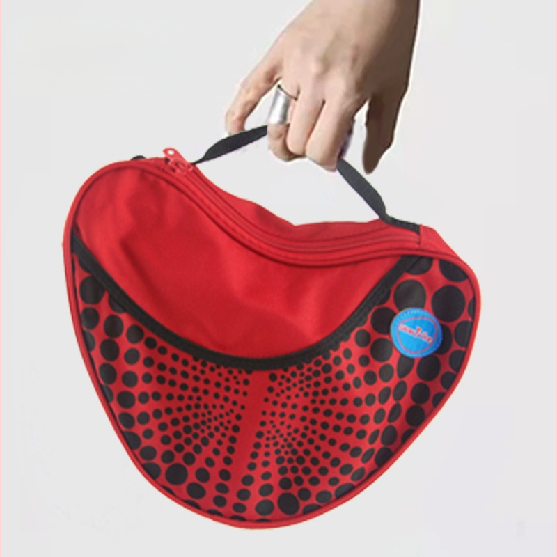 Kūgio formos stalo teniso raketės krepšys, iš Oxford audinio, su logotipo personalizavimo galimybe, tinkamas stalo tenisui ir plunksniniam tenisui