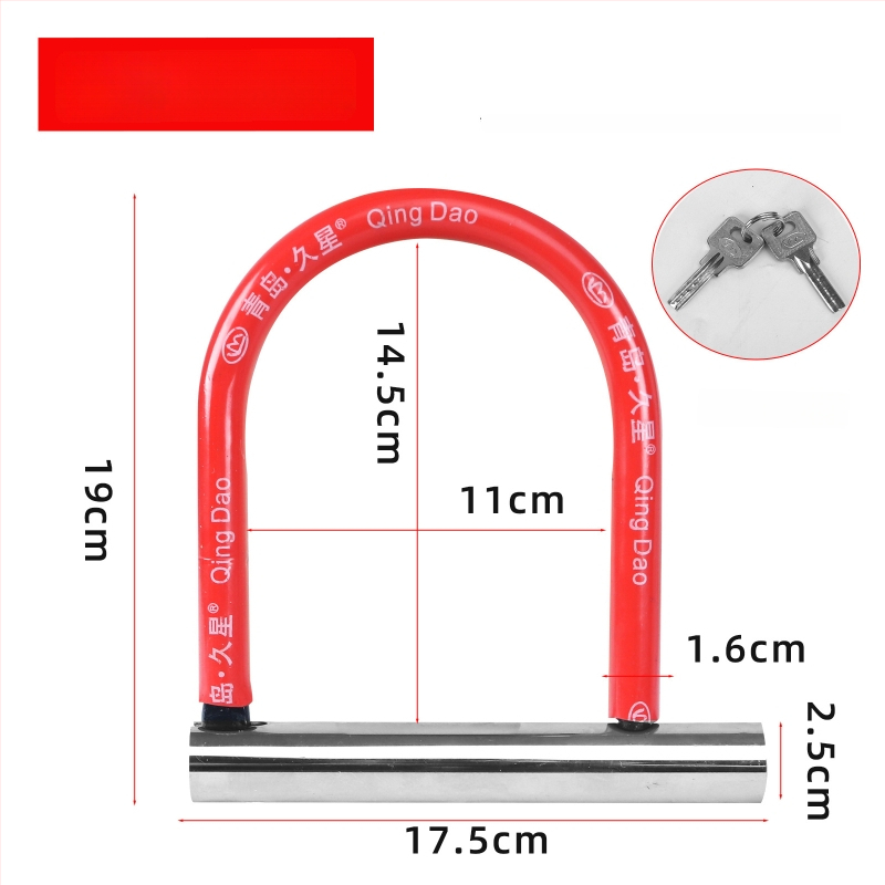 Jiuxing U-formos užraktas elektrinėms transporto priemonėms, motociklams ir dviračiams – lydinio plienas, modeliai X18, 388, 8362; svoris 1,6 kg; šiuolaikiškas minimalistinis stilus