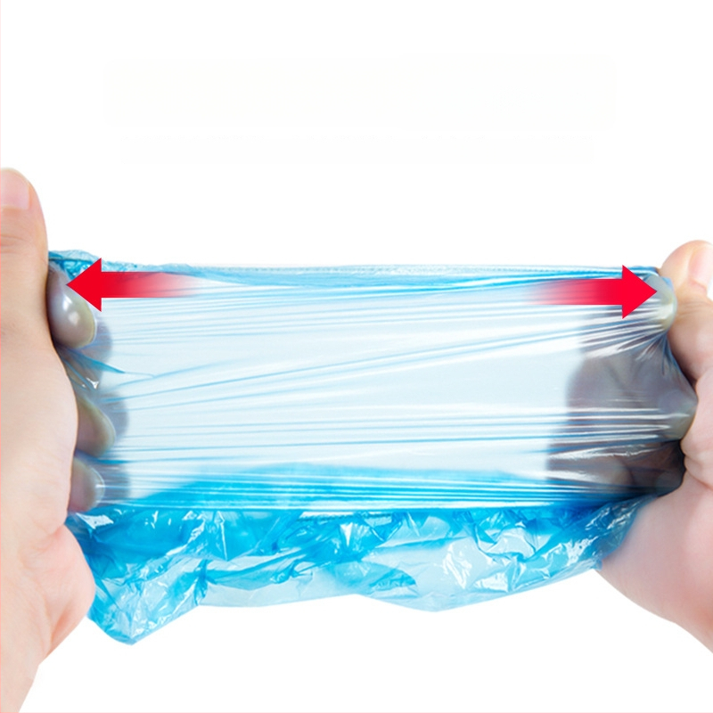 Vienkartiniai PE avalynės dangteliai, atsparūs vandeniui ir dulkėms, storesnės konstrukcijos, 100 vnt