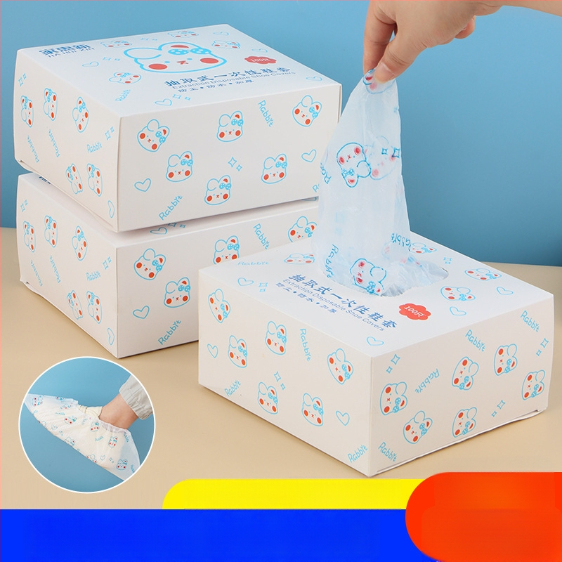 Vienkartiniai PE avalynės dangteliai, atsparūs vandeniui ir dulkėms, storesnės konstrukcijos, 100 vnt