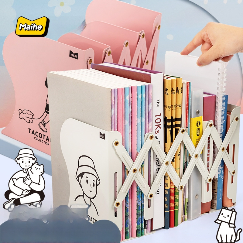 Maihe MHDS5054 Metallist tõmbuv raamatute alus lauale – laua hoiustamise ja raamatukorralduse lahendus