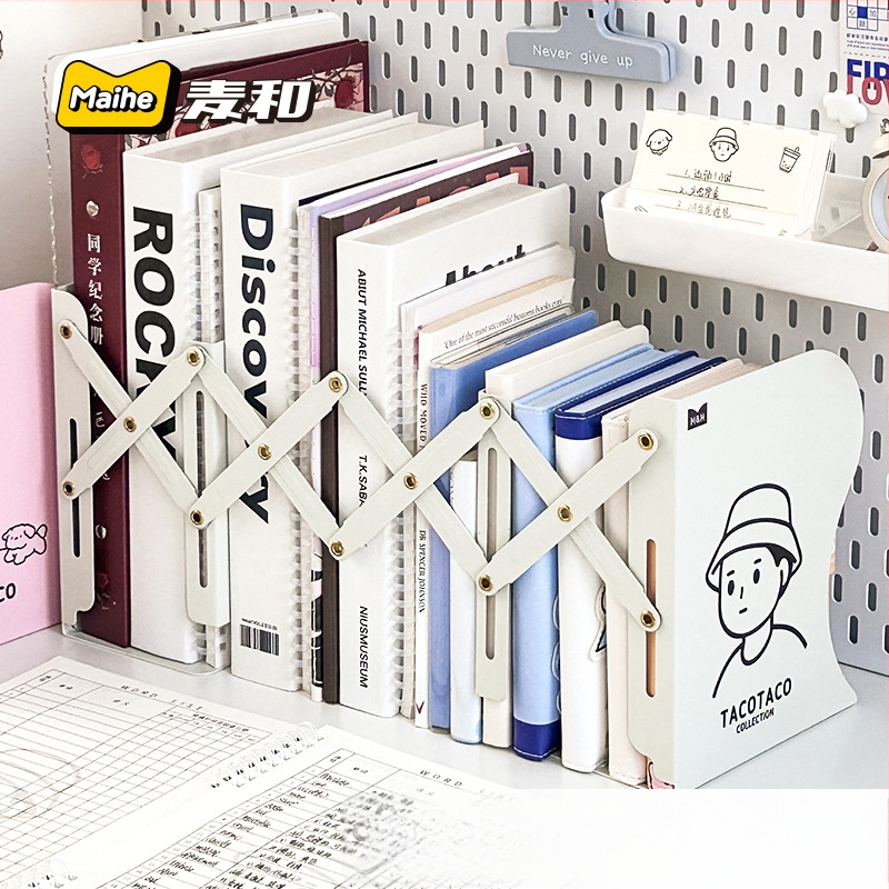 Maihe MHDS5054 Metallist tõmbuv raamatute alus lauale – laua hoiustamise ja raamatukorralduse lahendus