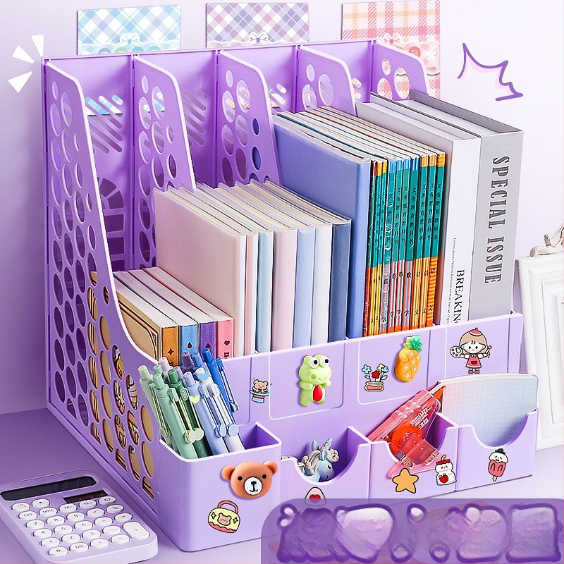 Keturių stulpelių stalinis bylų rėmas, plastikinė konstrukcija, modelis 10036, prekė Excellent, grynoji masė 65 g