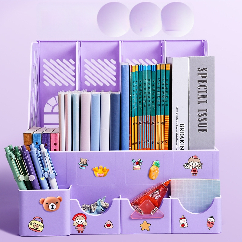 Keturių stulpelių stalinis bylų rėmas, plastikinė konstrukcija, modelis 10036, prekė Excellent, grynoji masė 65 g