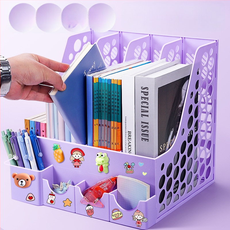 Keturių stulpelių stalinis bylų rėmas, plastikinė konstrukcija, modelis 10036, prekė Excellent, grynoji masė 65 g