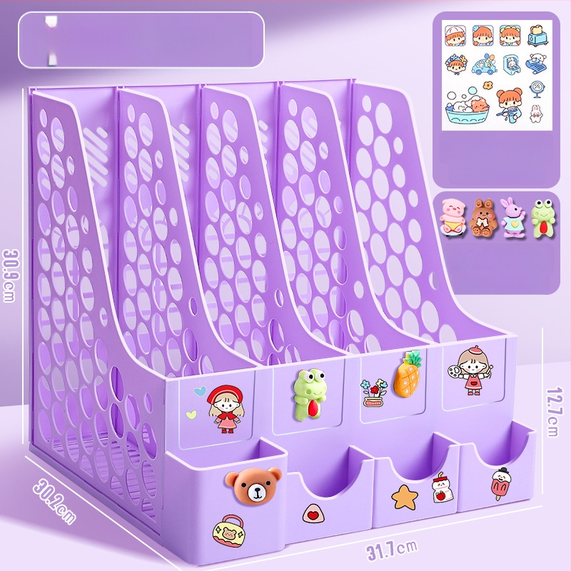 Keturių stulpelių stalinis bylų rėmas, plastikinė konstrukcija, modelis 10036, prekė Excellent, grynoji masė 65 g