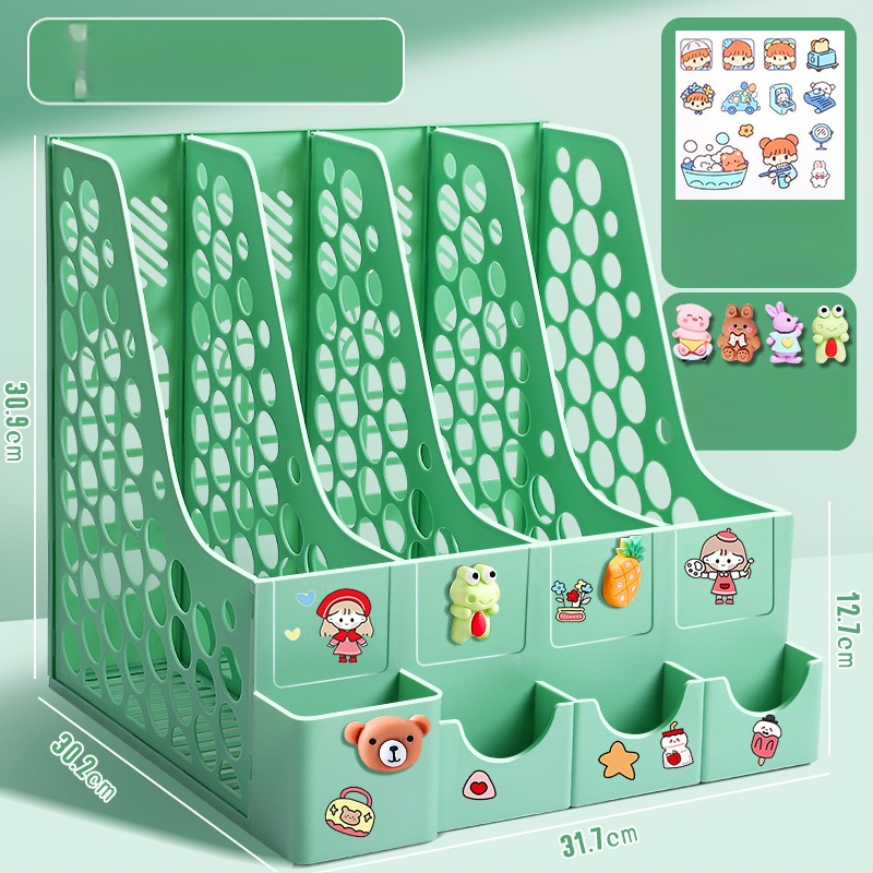 Keturių stulpelių stalinis bylų rėmas, plastikinė konstrukcija, modelis 10036, prekė Excellent, grynoji masė 65 g