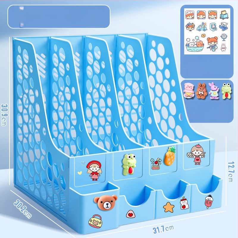 Keturių stulpelių stalinis bylų rėmas, plastikinė konstrukcija, modelis 10036, prekė Excellent, grynoji masė 65 g