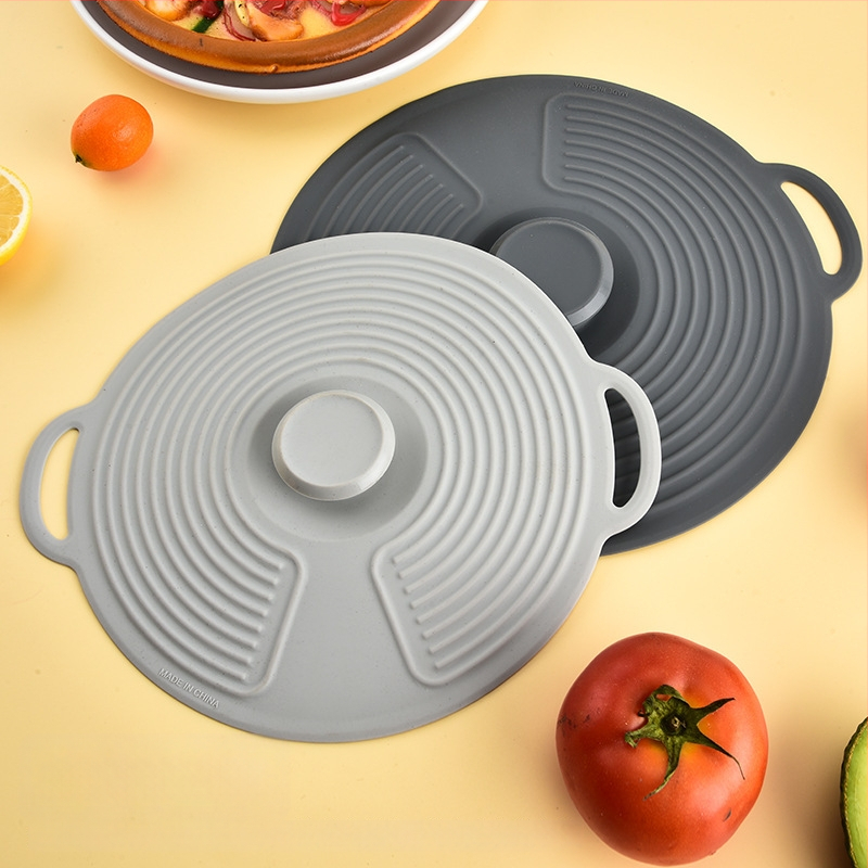 Siliconiniai dangteliai virtuvės indams – maisto kokybės silikonas, apsauga nuo purslų, išlaiko šviežumą; 200 g; prekė JM; pakuotė PP maišelis; pritaikymas įmanomas