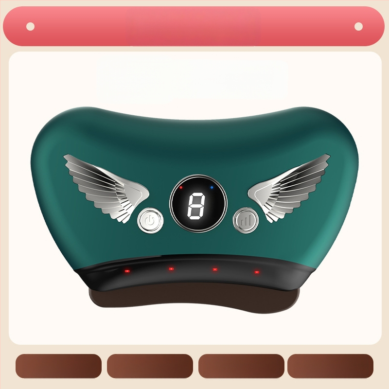 Elektriska gua sha sejas skrāpēšanas ierīce ar akmens plāksni, uzlādes tips, pogas vadība, bezpakāpju ātrums, temperatūra 30–50°C