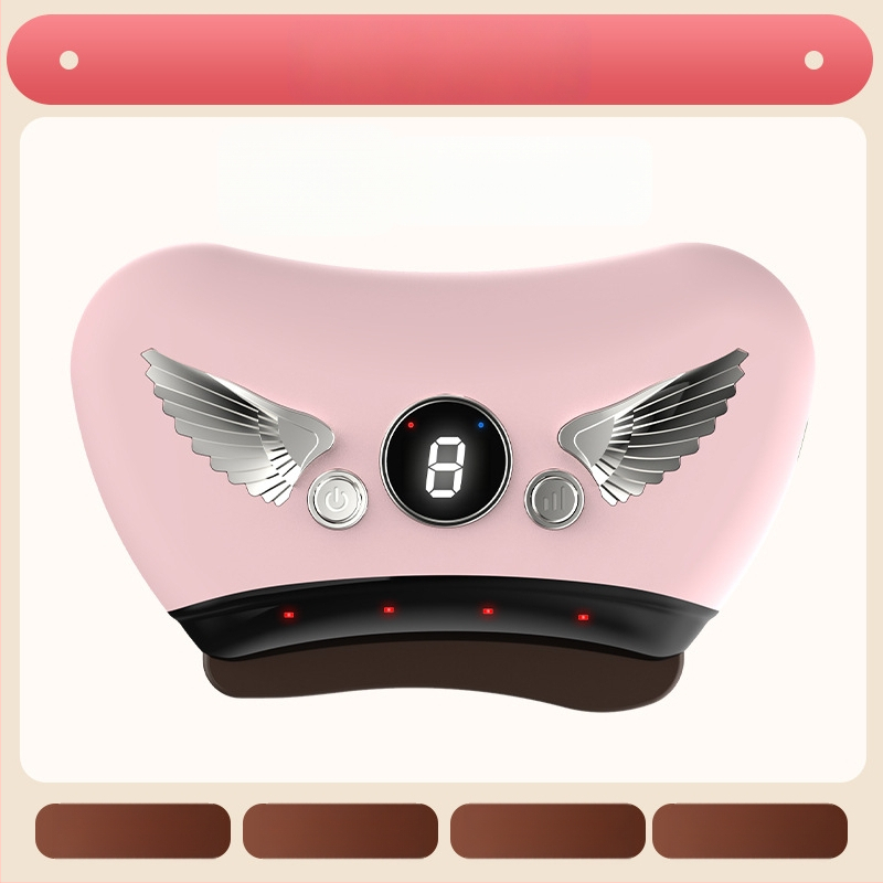 Elektriska gua sha sejas skrāpēšanas ierīce ar akmens plāksni, uzlādes tips, pogas vadība, bezpakāpju ātrums, temperatūra 30–50°C