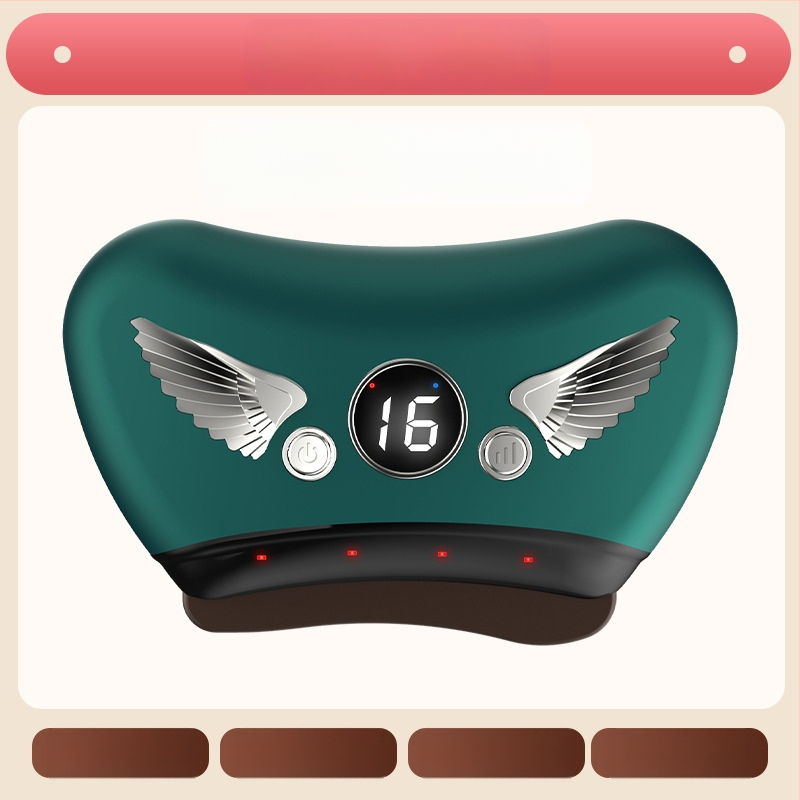 Elektriska gua sha sejas skrāpēšanas ierīce ar akmens plāksni, uzlādes tips, pogas vadība, bezpakāpju ātrums, temperatūra 30–50°C