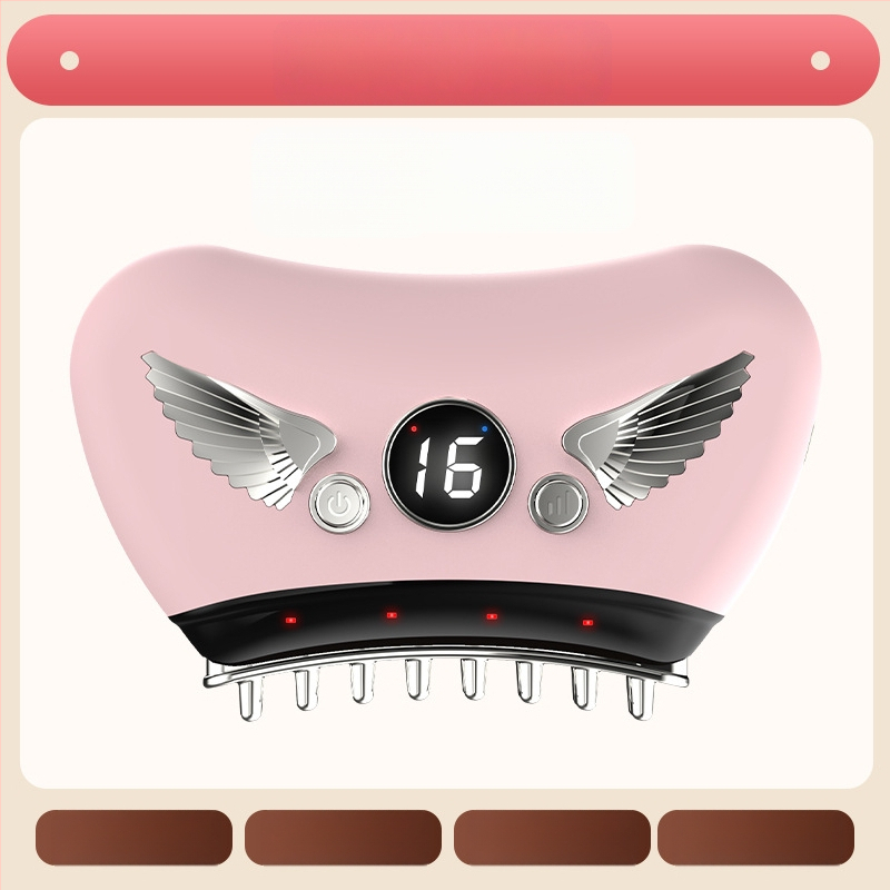 Elektriska gua sha sejas skrāpēšanas ierīce ar akmens plāksni, uzlādes tips, pogas vadība, bezpakāpju ātrums, temperatūra 30–50°C