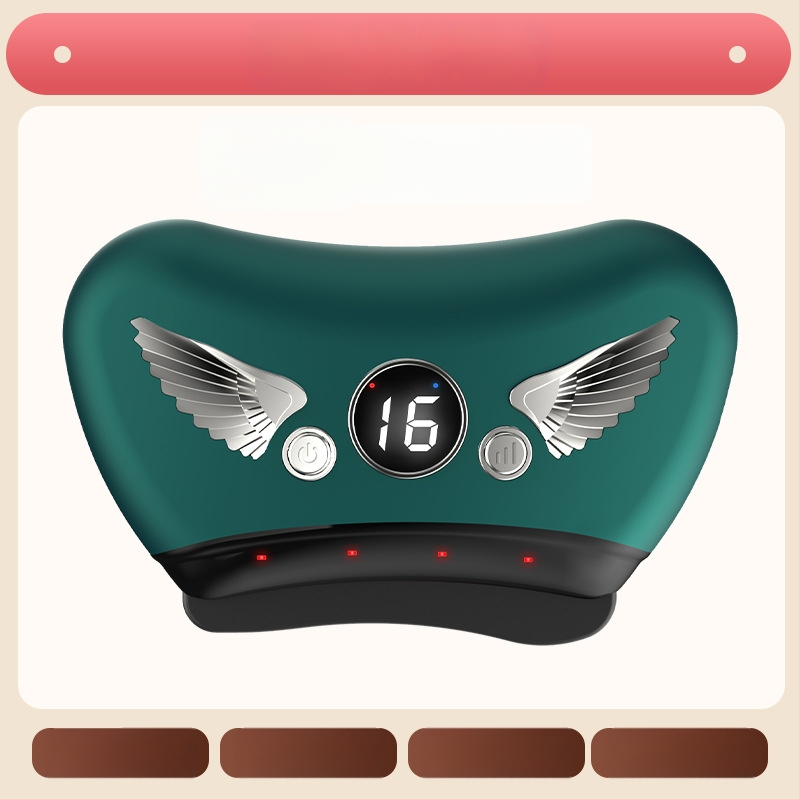 Elektriska gua sha sejas skrāpēšanas ierīce ar akmens plāksni, uzlādes tips, pogas vadība, bezpakāpju ātrums, temperatūra 30–50°C