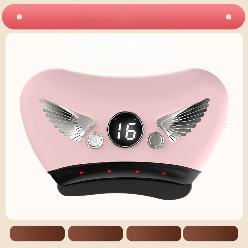 Elektriska gua sha sejas skrāpēšanas ierīce ar akmens plāksni, uzlādes tips, pogas vadība, bezpakāpju ātrums, temperatūra 30–50°C