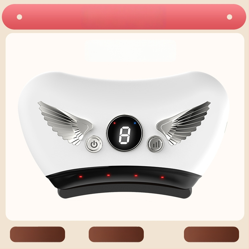 Elektriska gua sha sejas skrāpēšanas ierīce ar akmens plāksni, uzlādes tips, pogas vadība, bezpakāpju ātrums, temperatūra 30–50°C