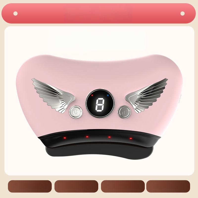 Elektriska gua sha sejas skrāpēšanas ierīce ar akmens plāksni, uzlādes tips, pogas vadība, bezpakāpju ātrums, temperatūra 30–50°C