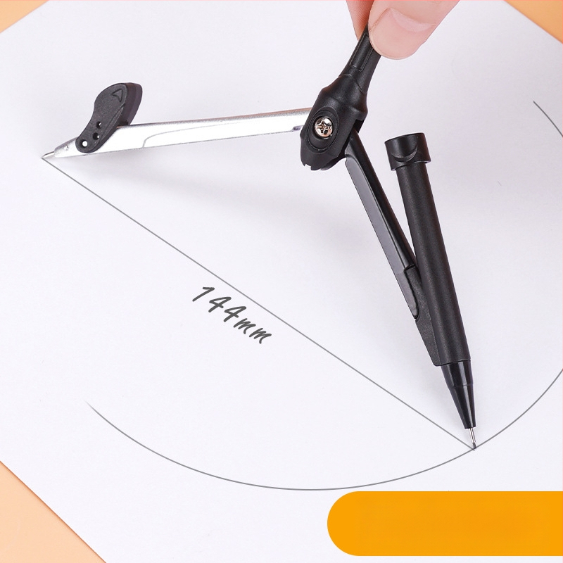 9 dalių komplektas mokiniams: kompasas ir liniuotė - neelektrinis, dovana mokiniams