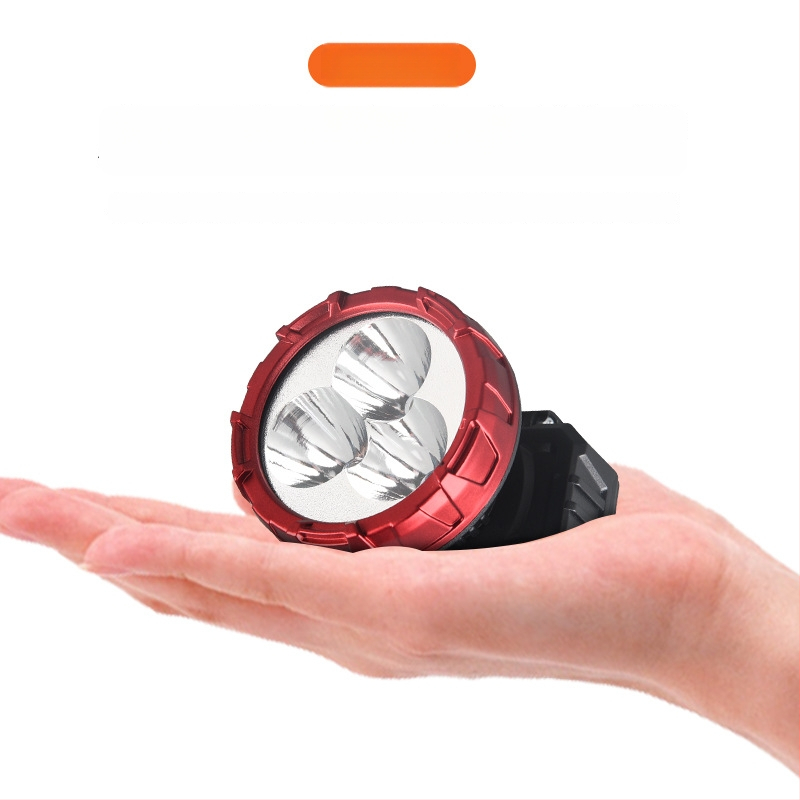 Įkraunamas LED galvos žibintas, daugiafunkcinė, modelis 208-3, 50 m šviesos spindulys, veikimo laikas 3 val.