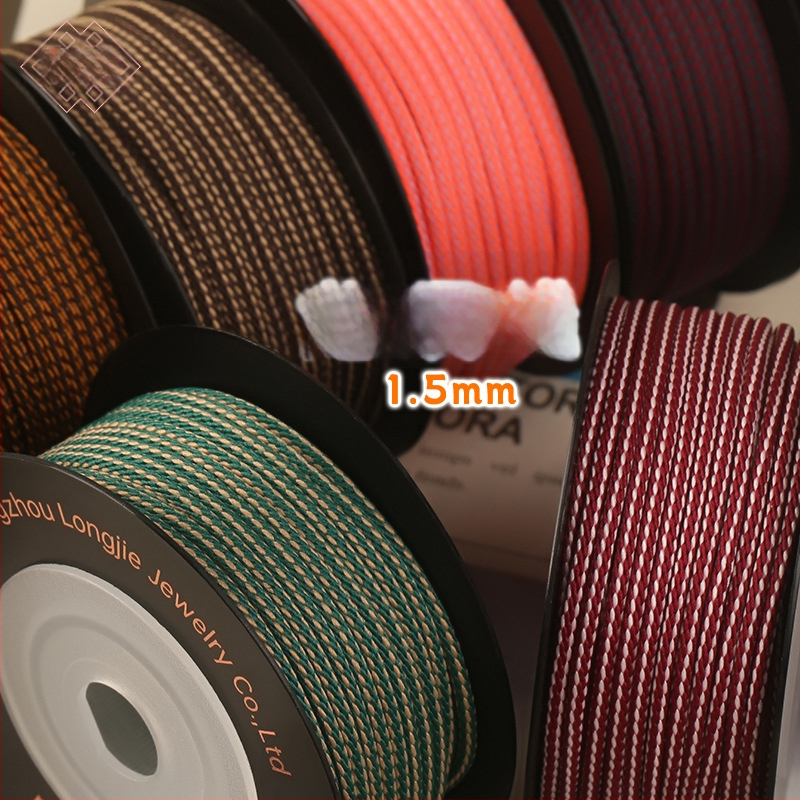 Dragon Knot Dragon Whisker Line Rankų darbo ledinės šilko siūlai — tinkama apyrankėms, plaukų aksesuarams, kutoms ir siuvimui