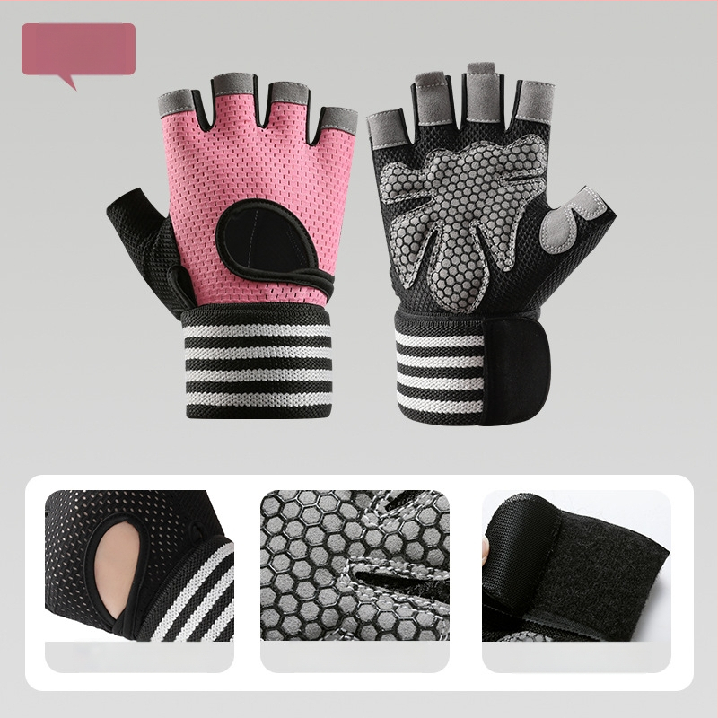 Dviračių pirštinės – kvėpuojančios, neslystančios, riešo apsauga, pusės pirštų dizainas (Medžiaga: Nailonas; Ženklas: Great Shenzhen; Amžiaus grupė: Suaugusieji; Lytis: Unisex; Panaudojimas: Dviračių pirštinės)