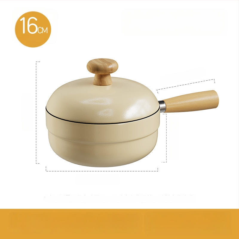 Pieno puodas su emaliuota keramikos danga, geležies korpusas, nelipantis paviršius, stiklinis dangtis, viskas viename sriubų puode