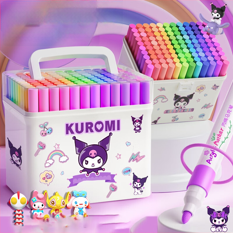 Chalk Time akriliniai markeriai – nepermatomi, sulankstomi, rinkinys pradinėms klasėms