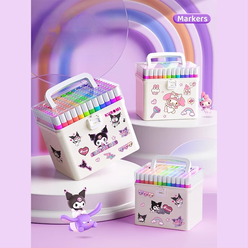 Chalk Time akriliniai markeriai – nepermatomi, sulankstomi, rinkinys pradinėms klasėms