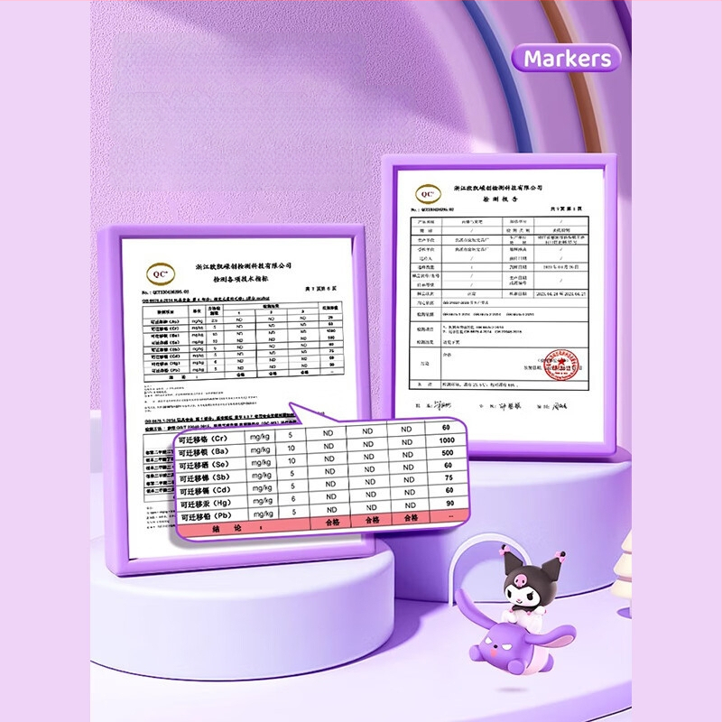 Chalk Time akriliniai markeriai – nepermatomi, sulankstomi, rinkinys pradinėms klasėms