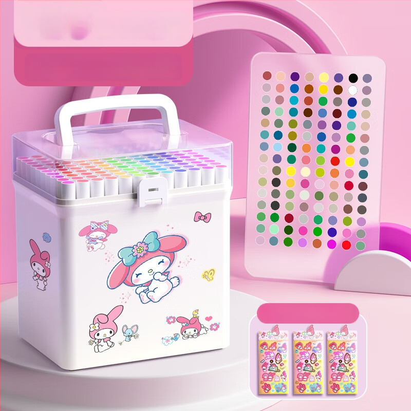 Chalk Time akriliniai markeriai – nepermatomi, sulankstomi, rinkinys pradinėms klasėms